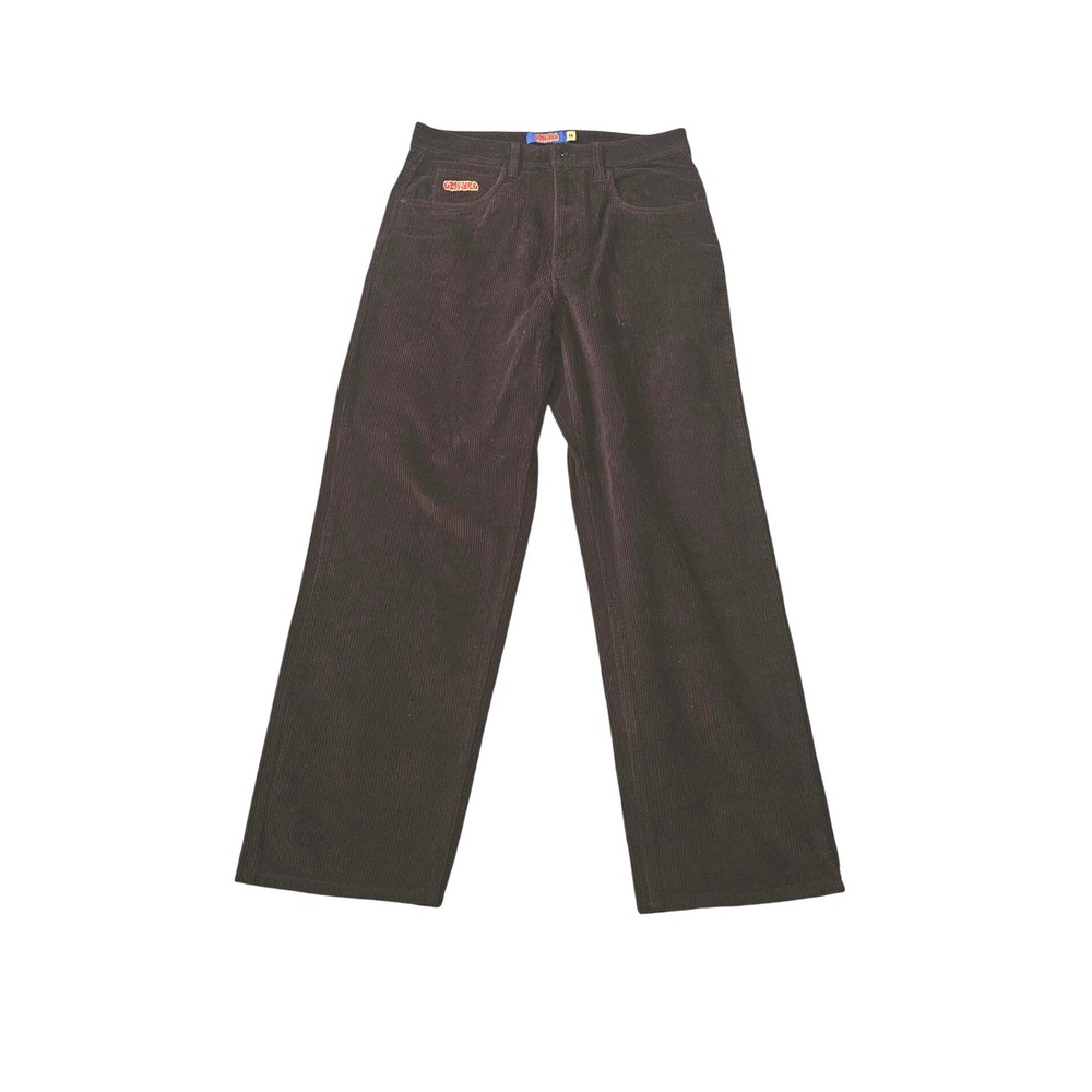 Empyre Relaxed Fit Corduroy Pants Mens 32 Brown Skater Wide Leg Streetwear